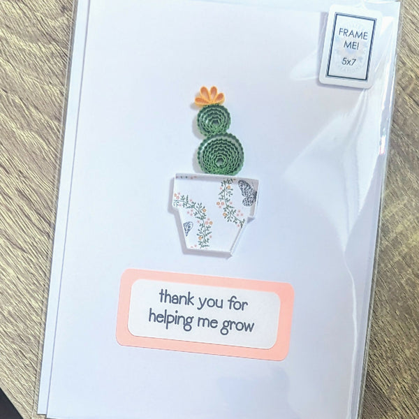 Help me Grow Quilled Card