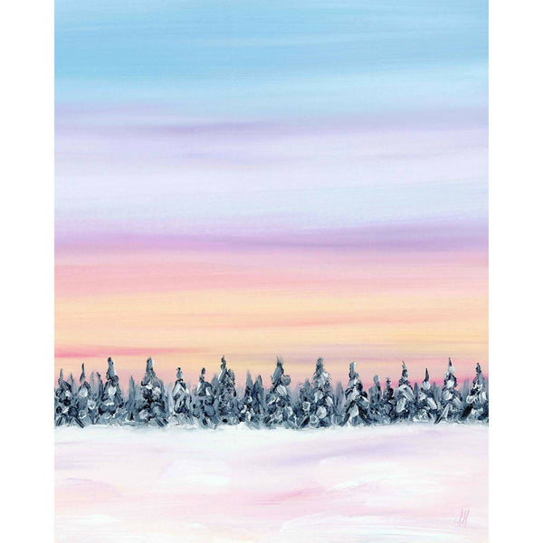 "A Cotton Candy Snowscape" Fine Art Giclée Print (8"x10") - Shop Motif