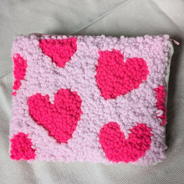 Pink Hearts Pouch