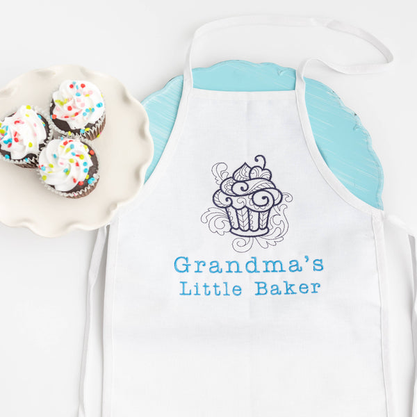 "Grandma's Little Baker" Apron for Toddlers