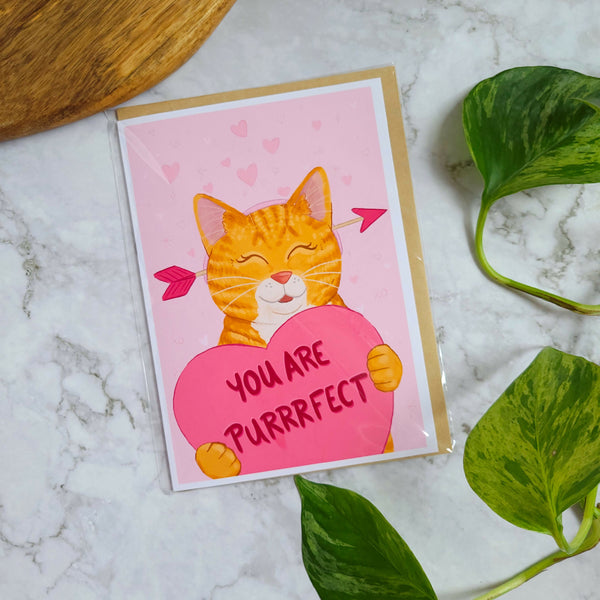 You Are Purrrfect 5x7" Greeting Card
