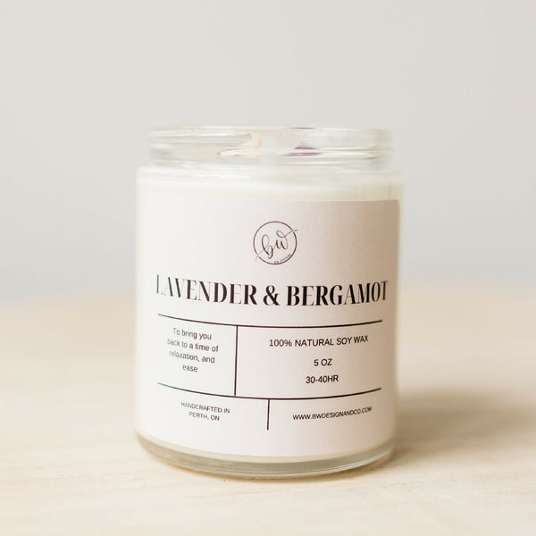Lavender & Bergamot Soy Candle - 5oz