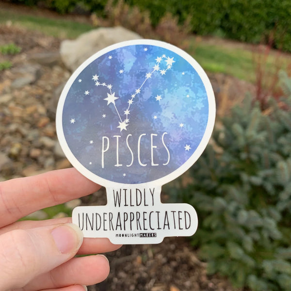 Pisces Zodiac Vinyl Sticker