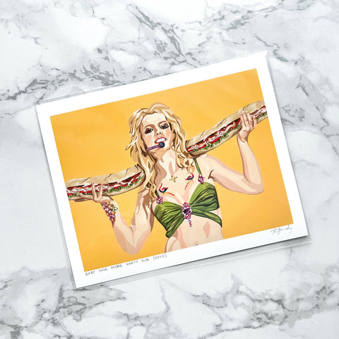 Britney Spears party sub 8x10" art print - Shop Motif