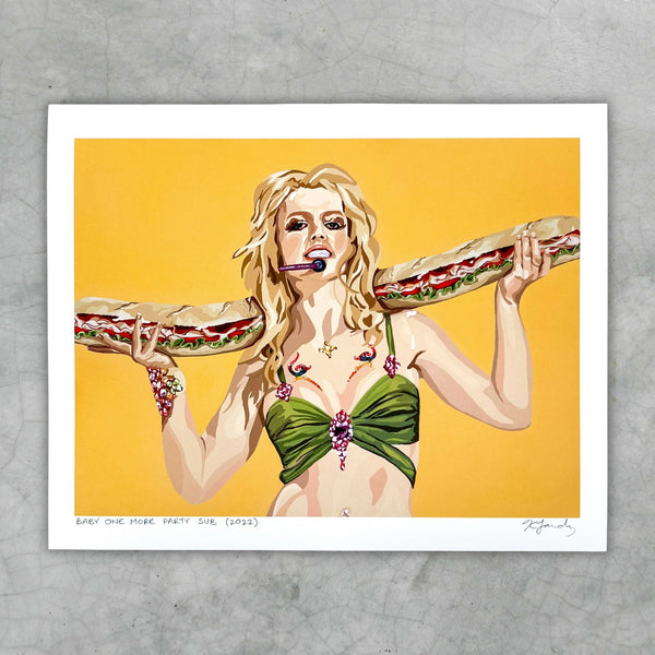 Britney Spears party sub 8x10" art print - Shop Motif