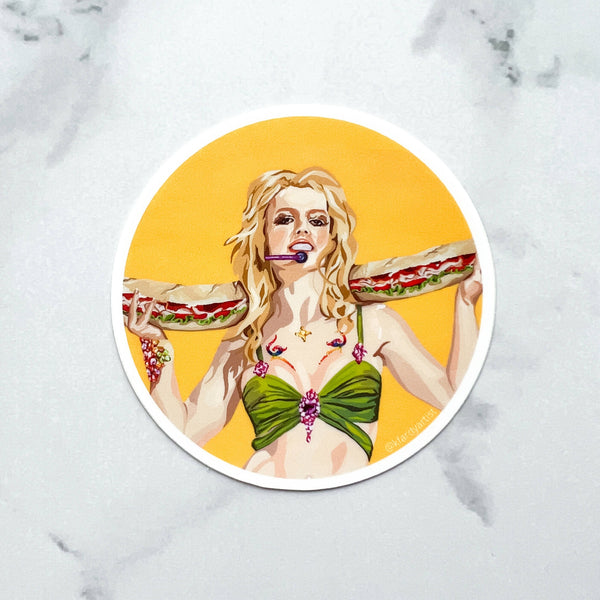 Britney Spears Party Sub sticker
