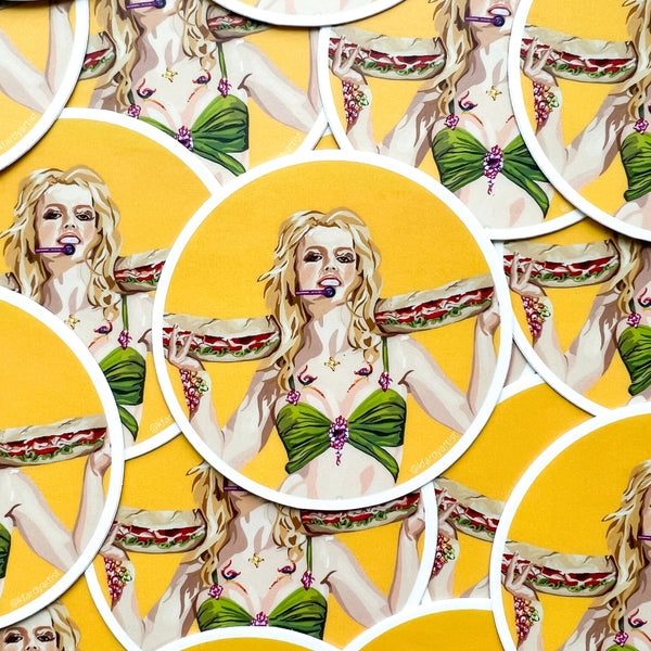 Britney Spears Party Sub sticker