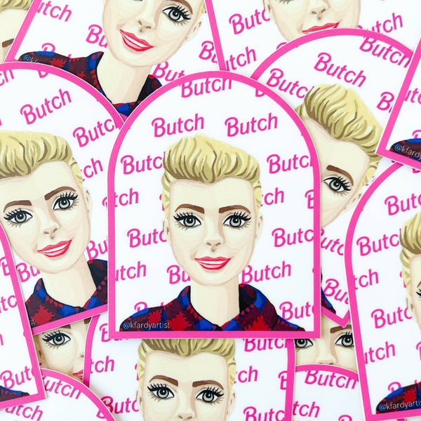 Butch Barbie sticker - Shop Motif