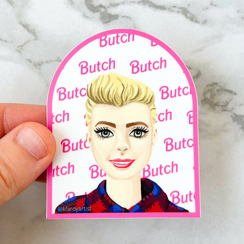 Butch Barbie sticker - Shop Motif