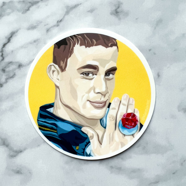 Channing Tatum Ring Pop sticker