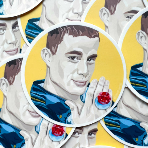 Channing Tatum Ring Pop sticker - Shop Motif