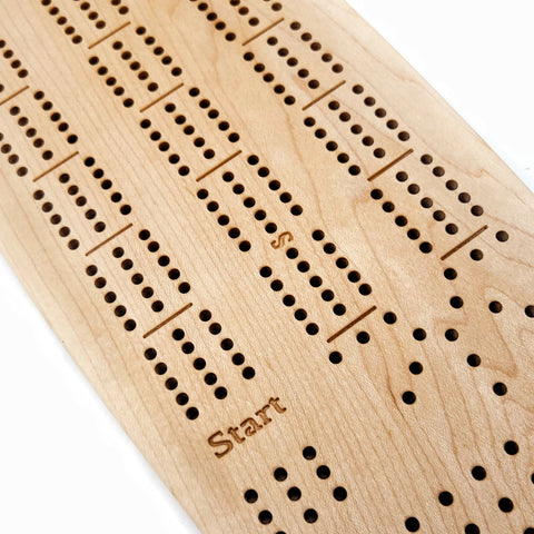 Cribbage Board - Maple - Shop Motif