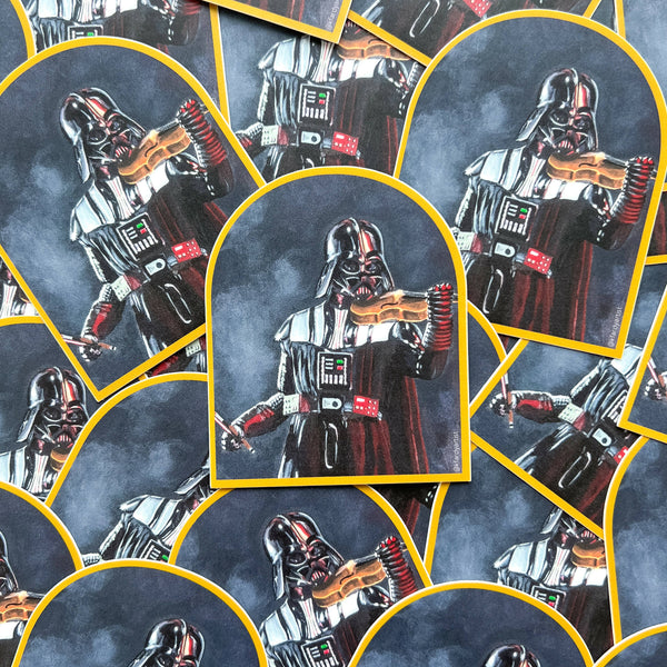 Darth Vader Playing the Violin sticker - Shop Motif