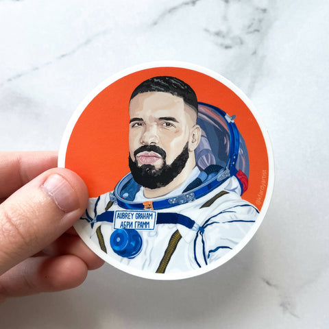 Drake Astronaut sticker - Shop Motif