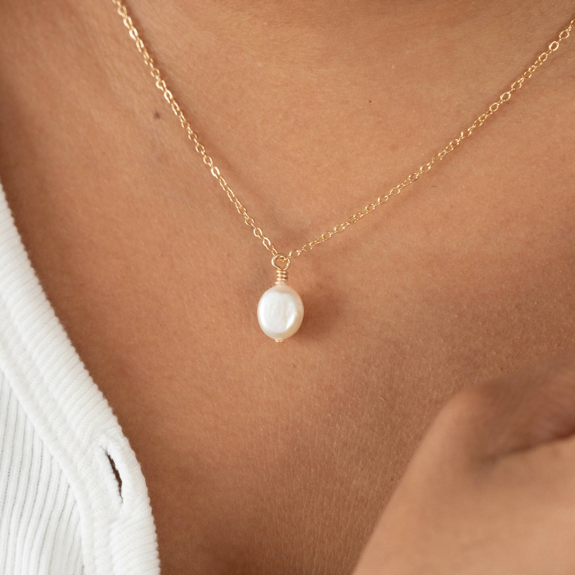 Freshwater Pearl Necklace - Shop Motif