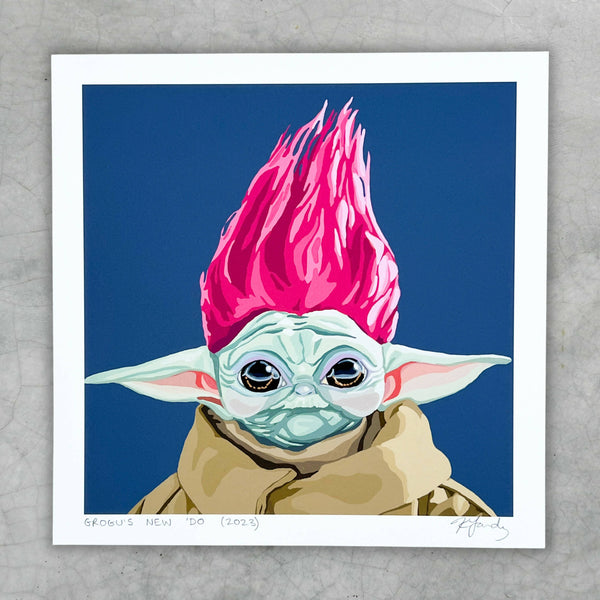Grogu's New 'Do art print (baby Yoda) - 2 sizes - Shop Motif