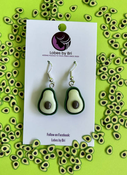 Guac - Avocado Dangle Earrings