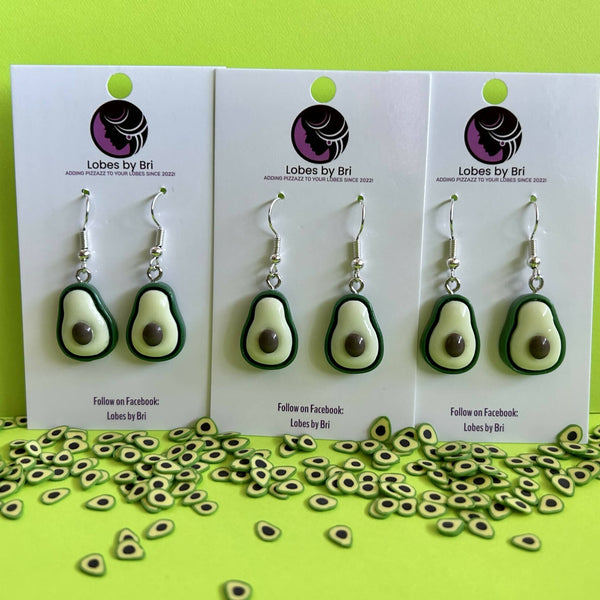 Guac - Avocado Dangle Earrings - Shop Motif