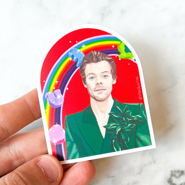 Harry Styles rainbow sticker