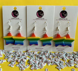 Harvey Milk - Stars & Hearts Rainbow Dangle Earrings - Shop Motif 