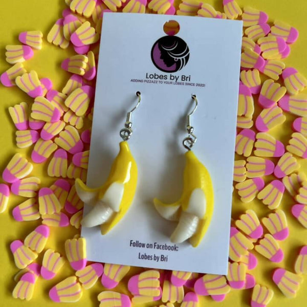 Let's Split! - Banana Dangle Earrings - Shop Motif