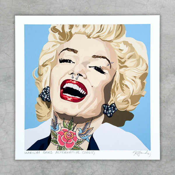 Marilyn Goes Alternative art print (Marilyn Monroe) - 2 sizes