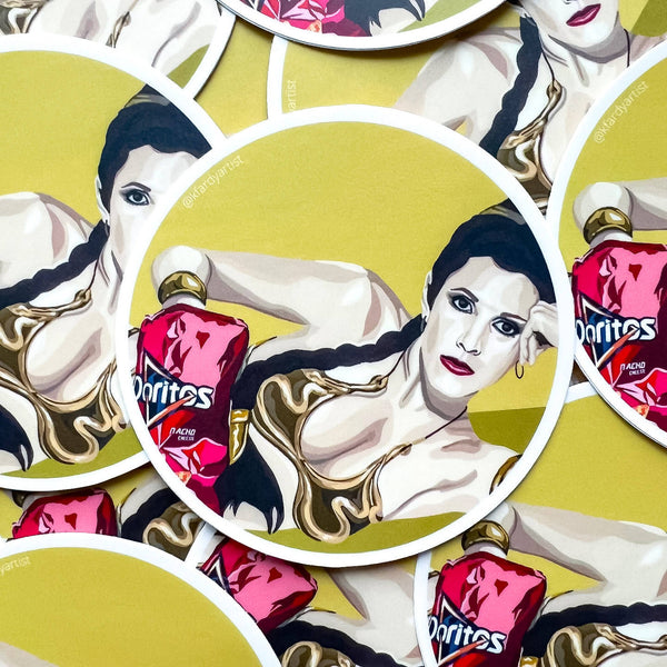 Princess Leia Doritos sticker - Shop Motif