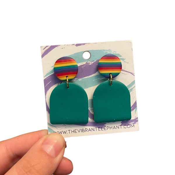 Rainbow Dangle Earrings - Shop Motif