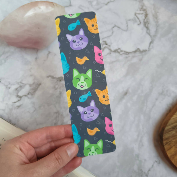 Rainbow Kitties Glossy Bookmark (2x7