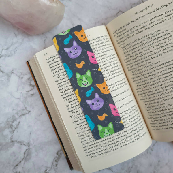 Rainbow Kitties Glossy Bookmark (2x7