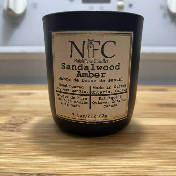 Sandalwood Amber wood wicked candle - Shop Motif