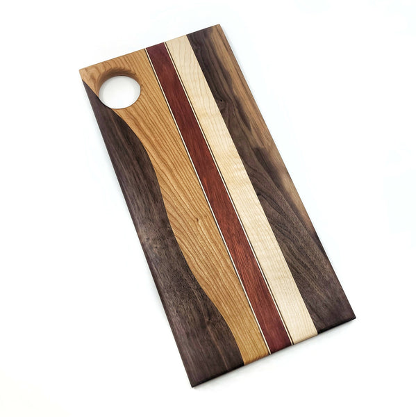 Serving Board - Walnut, Maple and Teak and Bloodwood