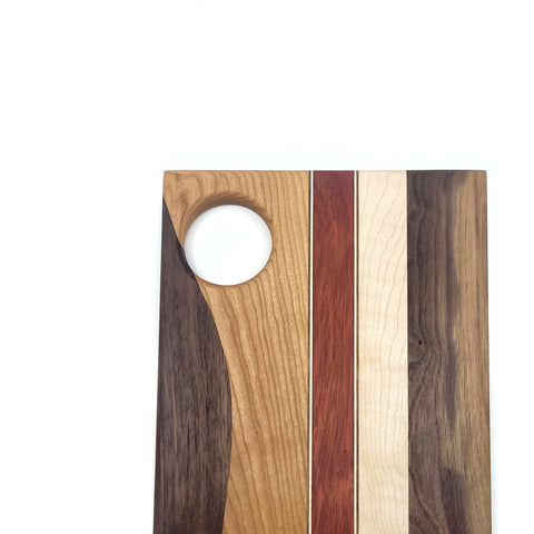 Serving Board - Walnut, Maple and Teak and Bloodwood - Shop Motif