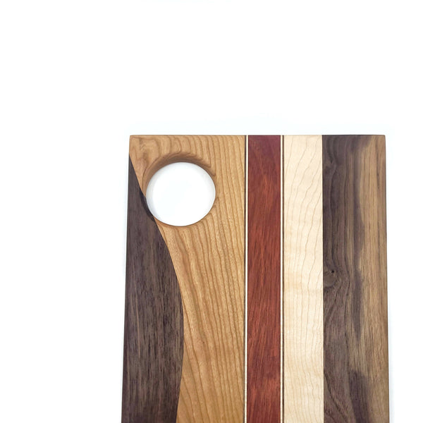 Serving Board - Walnut, Maple and Teak and Bloodwood