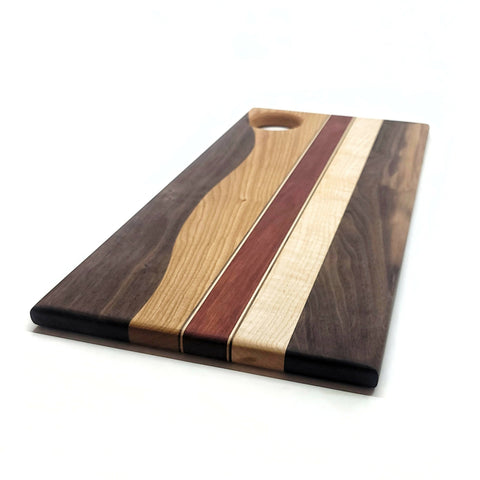 Serving Board - Walnut, Maple and Teak and Bloodwood - Shop Motif