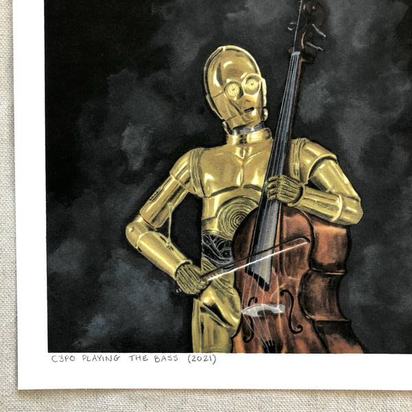 Space Symphony print: Playing the Bass
