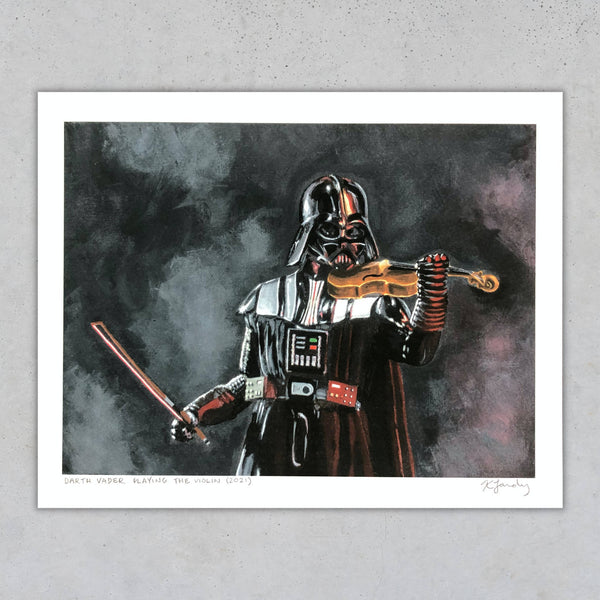 Star Wars Symphony print: Darth Vader Playing the Violin - Shop Motif