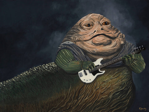 Star Wars Symphony print: Jabba the Hutt Playing the Electric Bass - Shop Motif