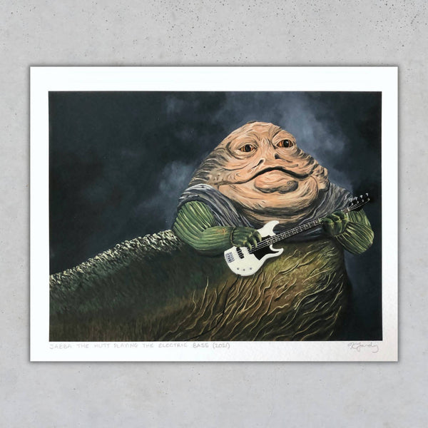 Star Wars Symphony print: Jabba the Hutt Playing the Electric Bass - Shop Motif