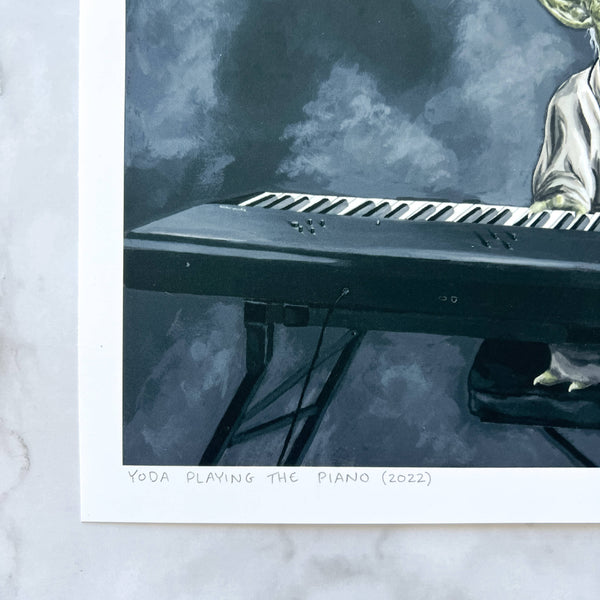 Space Symphony print: Playing the Piano