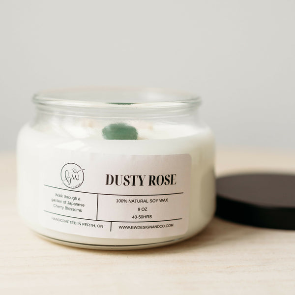 Dusty Rose Soy Candle - 9oz