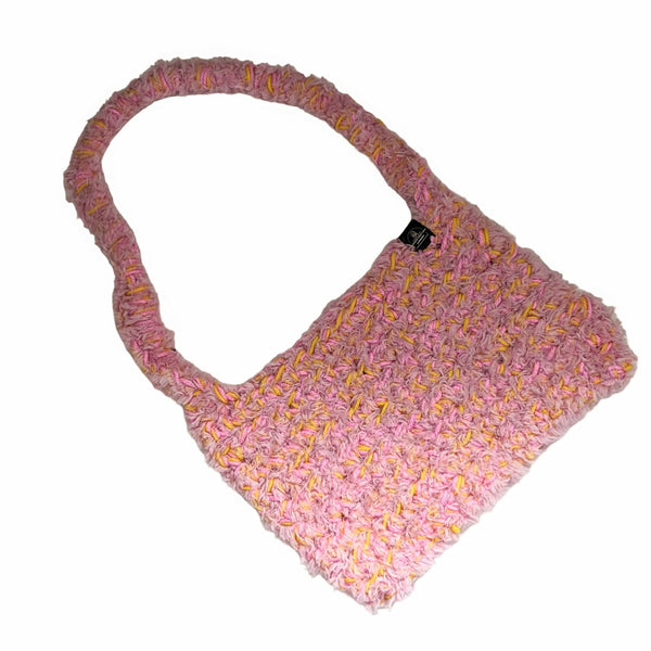 Pink Lemonade Crochet Handbag
