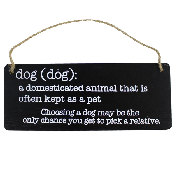 Dog Definition Sign