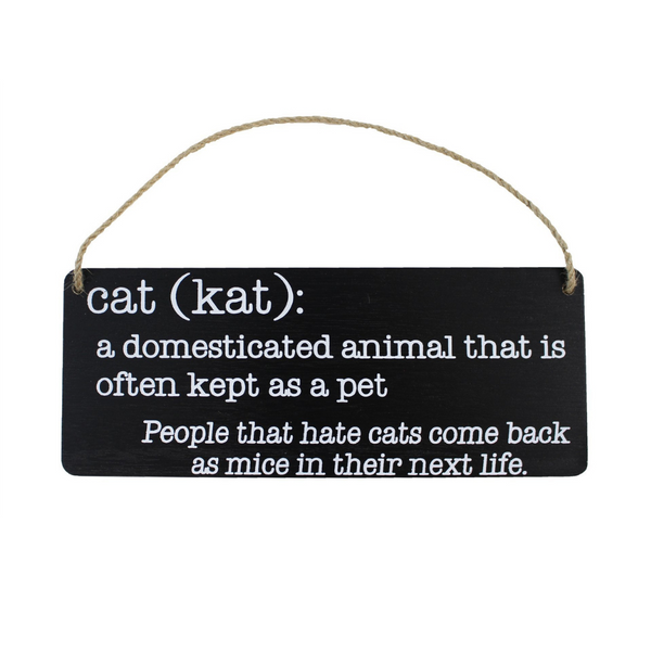 Cat Definition Sign
