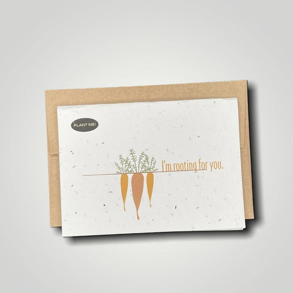 Rooting for You Plantable Greeting Card