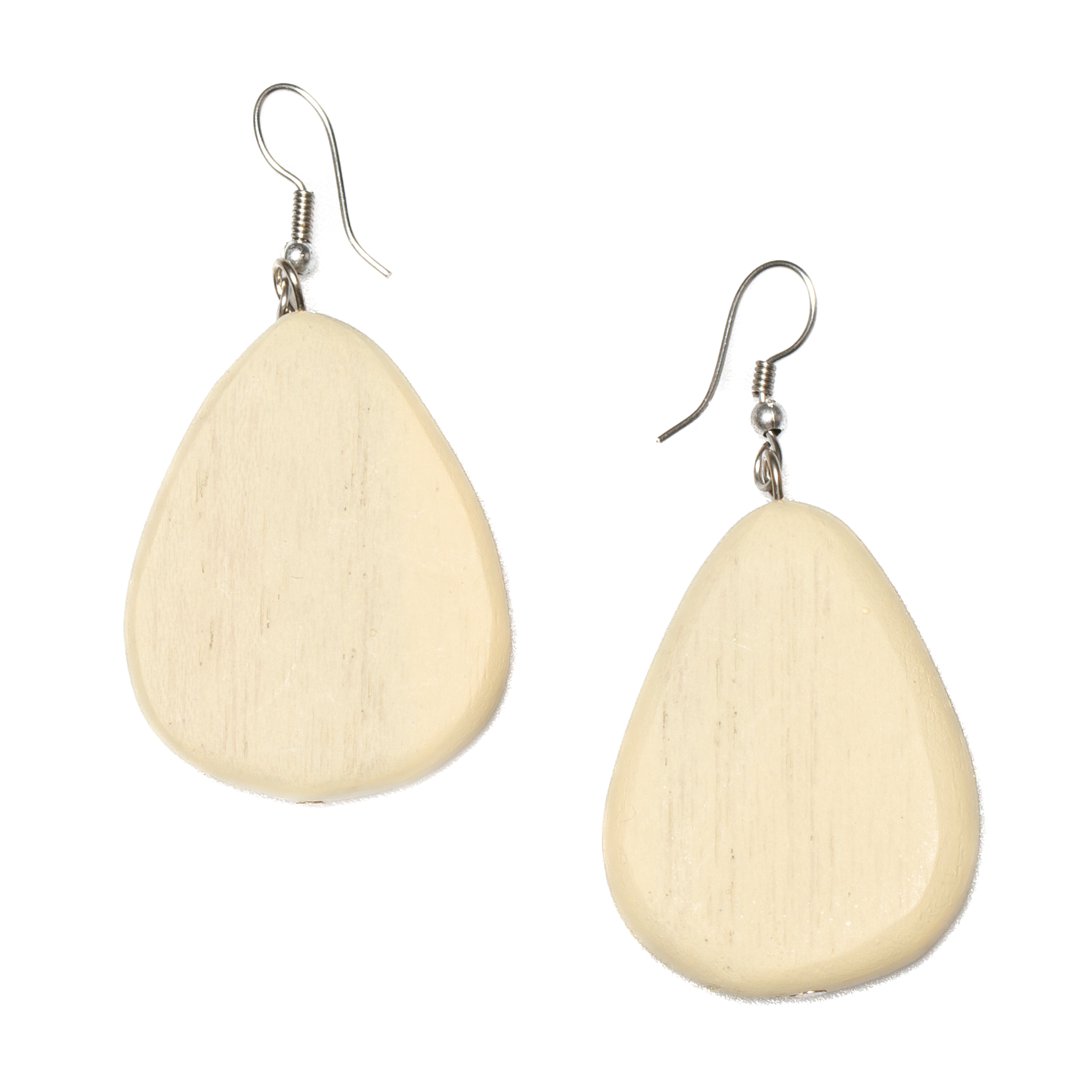 Wooden Pebble Earring
