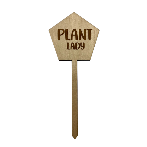 Plant Lady Wood Plant Stake