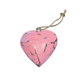Small Hanging Wooden Rounded Heart 