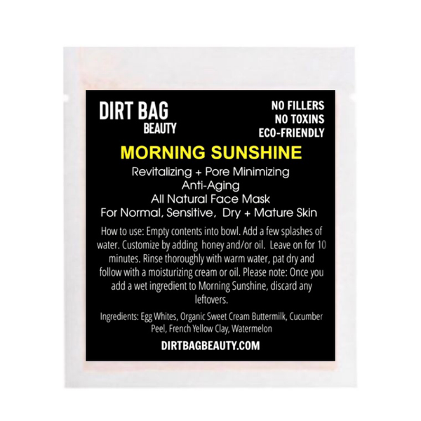 Morning Sunshine - Single Use  All Natural Facial Mask