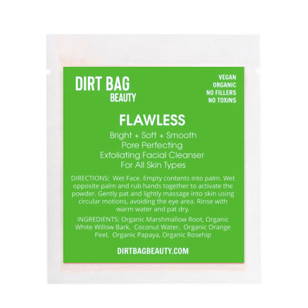 Flawless - Single Use Organic Face Cleanser
